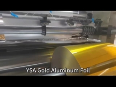 8011 Золотая алюминиевая фольга продовольственный класс 35 микрон Алюминиевая фольга в ролике Jumbo Алюминиевая фольга в ролике