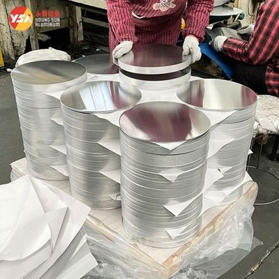1050 Aluminum Circle Cookwares Lights Custom Diameter High Flatness Burr Free Edge Food Grade