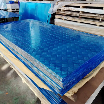 3003 Aluminum Diamond Plate 100mm 5 Bar Pattern Aluminum Plate for Trailers/Floor