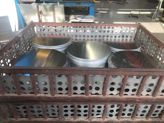 Coating Aluminum Tray Circle R16 Pressure Cooker Utensils Custom Size High Flatness Burr Free Edge Food Grade
