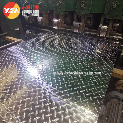 3003 Aluminum Checker Plate Sheet Embossed Aluminum Tread Plate For Anti Slip Stairs