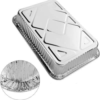 Silver Aluminum Pan Container With OEM Available For Performance