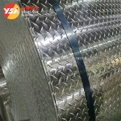 3003 Aluminum Checker Plate Sheet Embossed Aluminum Tread Plate For Anti Slip Stairs